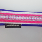 Preview: Halsband Zug-Stop, 2.5 - 3.5cm, 25 - 55cm, Neopren violet, neonpink, Jacqard Borte pink