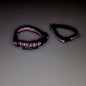 Preview: Halsband Click, 1.0cm - 1.5cm, 16.5-46cm reflex rosa - schwarz