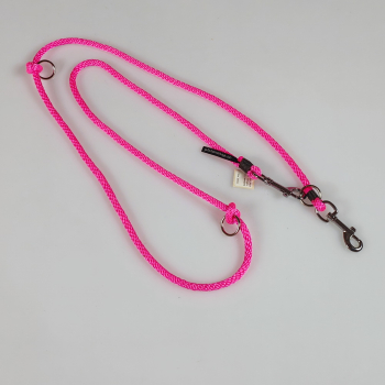 Seil Leine 3fach verstellbar, weich, 6mm + 8mm pink