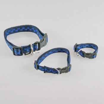 Halsband Klick, karo blau karo blau