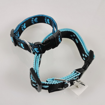 Halsband Click, 1.5 - 2.5cm, 18.5 - 65cm Pfoten schwarz - blau