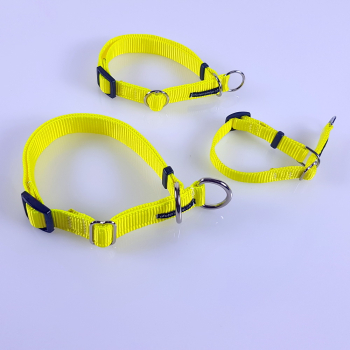 Halsband Zug-Stop verstellbar  1.5 - 2.5cm, 20 - 60cm Neongelb