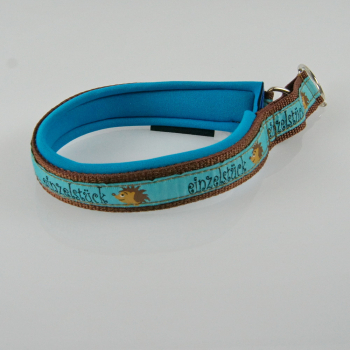 Halsband Zug-Stop, 2.5 - 3.5cm, 25 - 55cm, Neopren einzelstück blau, aqua, braun