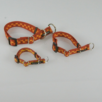 Halsband Zugstopp, karo braun karo braun
