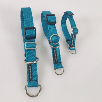 Halsband Zug-Stop verstellbar  1.5 - 2.5cm, 20 - 60cm Aquagrün