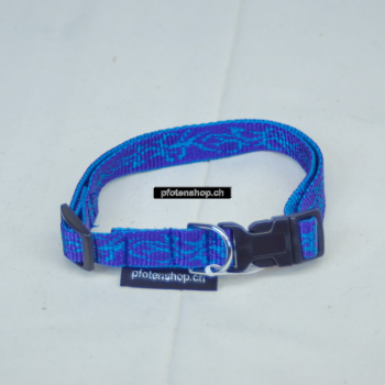 Halsband Click, 1.5 - 2.5cm, 25-65cm, Tattoo violett - aqua