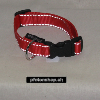 Halsband Click, 2.0 - 2.5cm, 25-65cm, reflex rot reflex rot