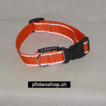 Halsband Click, 2.0 - 2.5cm, 25-65cm, reflex orange reflex orange