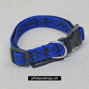 Halsband Click, 1.5 - 2.5cm, 25-65cm, Tattoo blau - schwarz