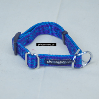 Halsband Zug-Stop verstellbar  1.5 - 2.5cm, 20 - 60cm Tattoo violett - aqua