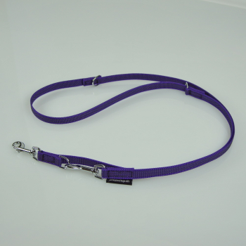 Leine 3fach verstellbar, Antislip, violett