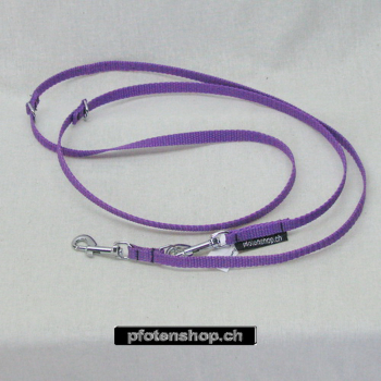 Leine 3fach verst. 1.6 - 2m, 10mm, violet violett