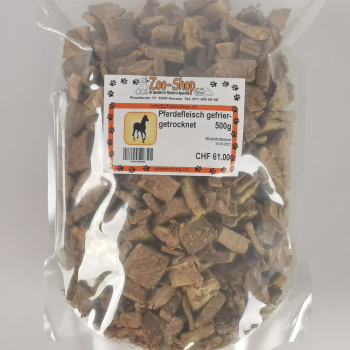 Pferdefleisch gefriergetrocknet 500g