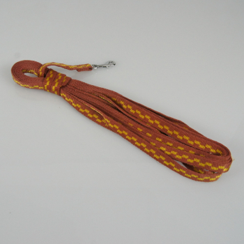 Schleppleine Band 15mm, 2 - 10m Karo braun