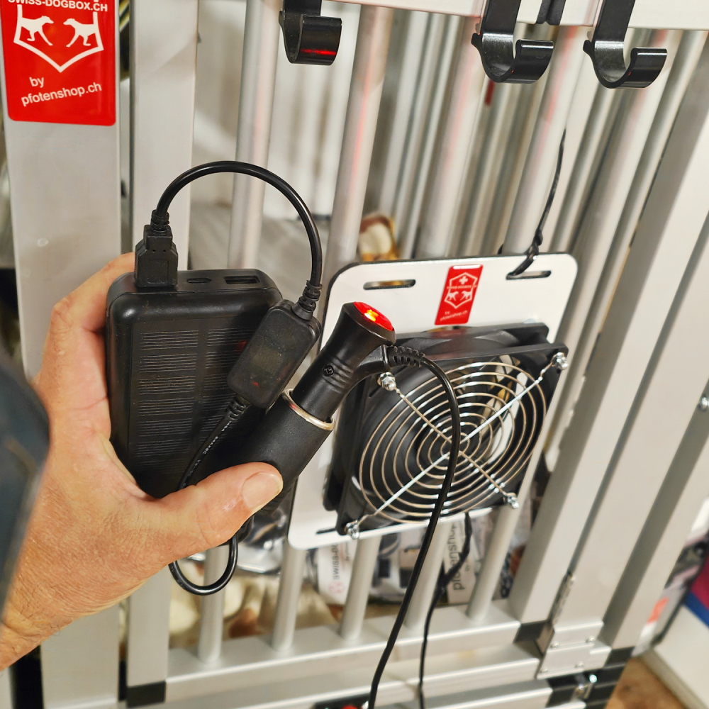 Adapter USB A zu Lüfter, Ventilator zu Hundeboxen