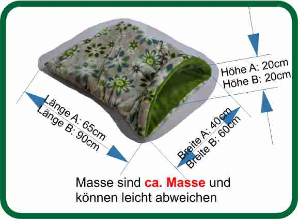 Relax Schlupfsack, taupe, taupe blumen creme