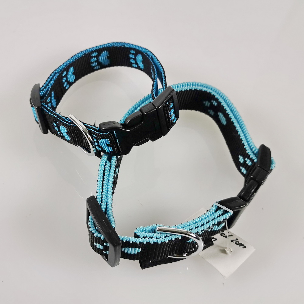 Halsband Click, 1.5 - 2.5cm, 18.5 - 65cm Pfoten schwarz - blau