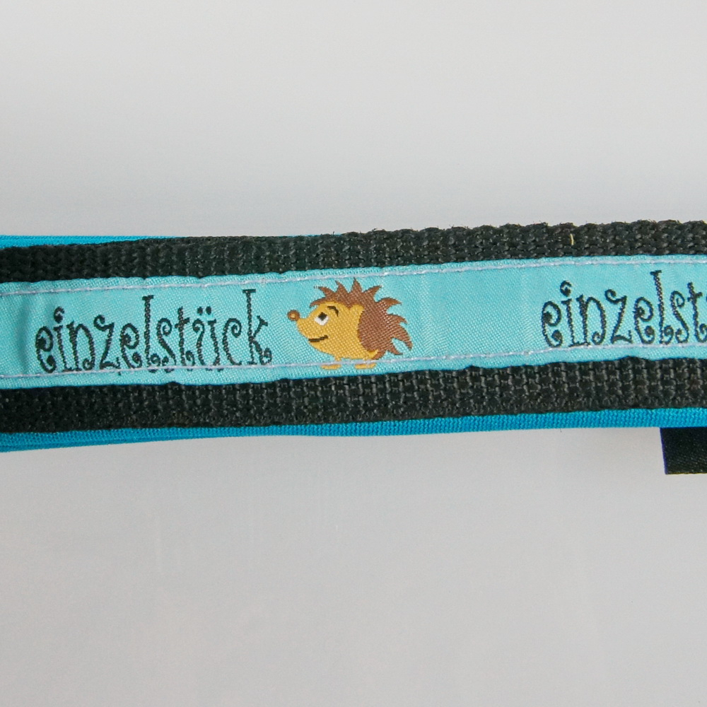 Halsband Zug-Stop, 2.5 - 3.5cm, 25 - 55cm, Neopren Einzelstück blau, aqua, schwarz