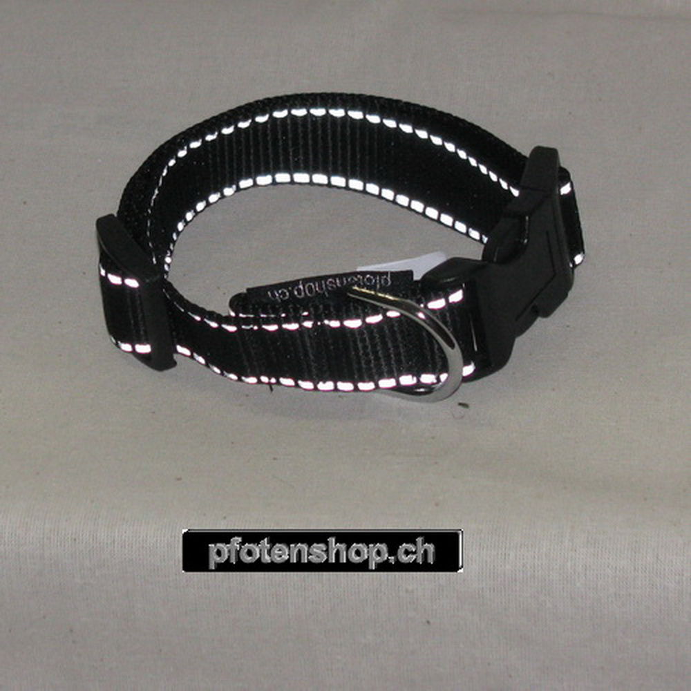 Halsband Click, 2.0 - 2.5cm, 25-65cm, reflex schwarz reflex schwarz