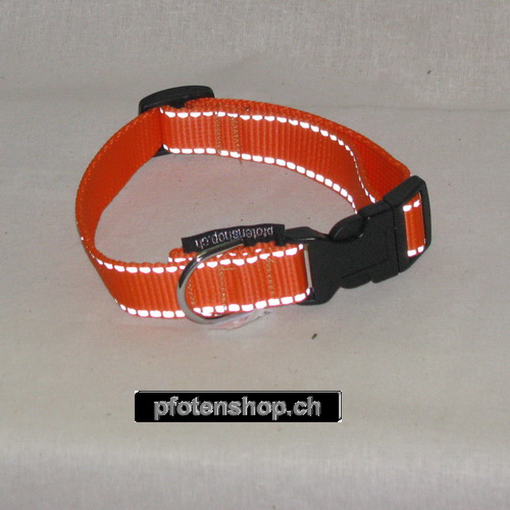 Halsband Click, 2.0 - 2.5cm, 25-65cm, reflex orange reflex orange