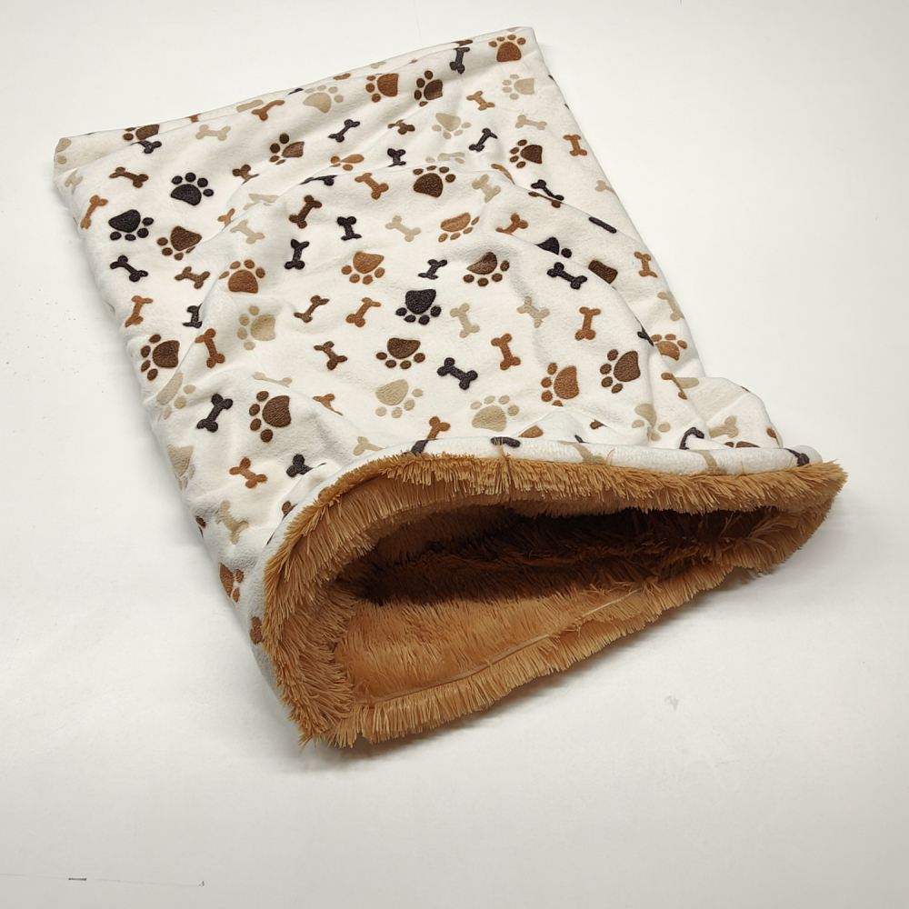 Relax Schlupfsack, camel, creme pfoten knochen braun