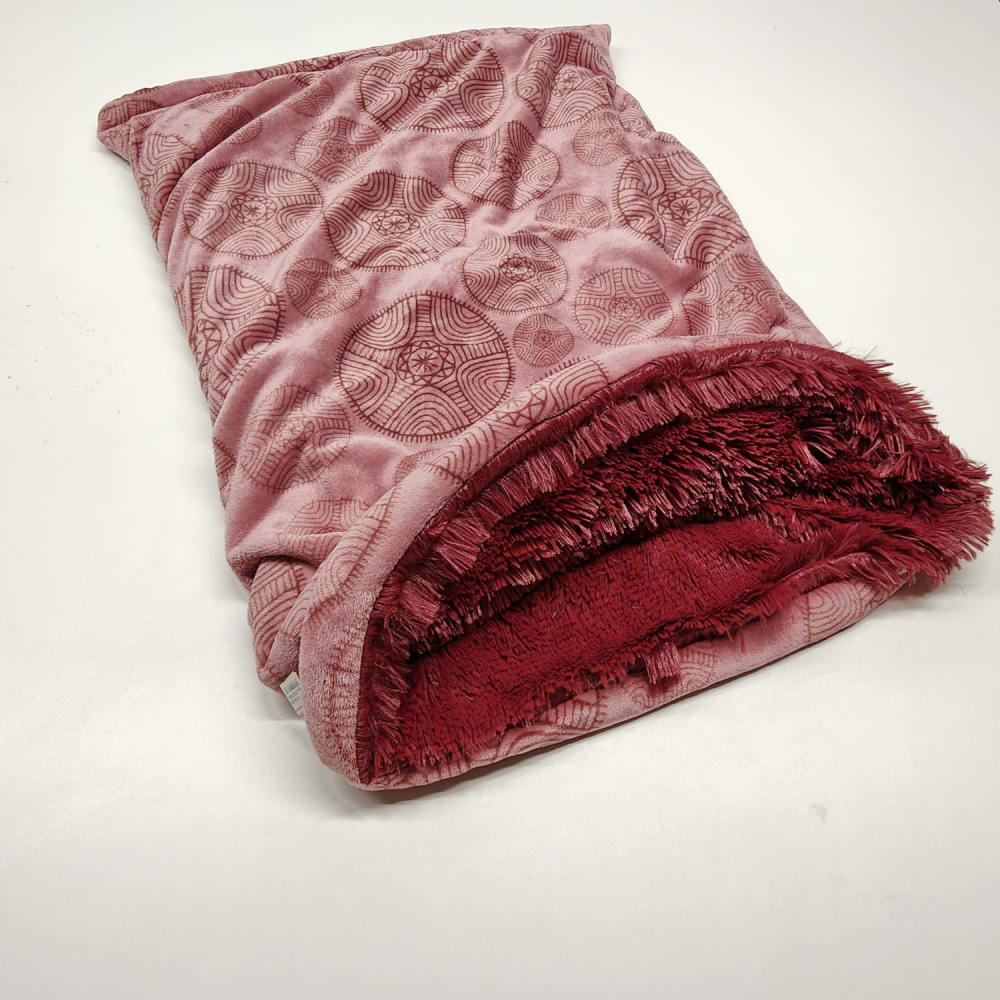 Relax Schlupfsack, bordeaux, altrosa kreise bordeaux