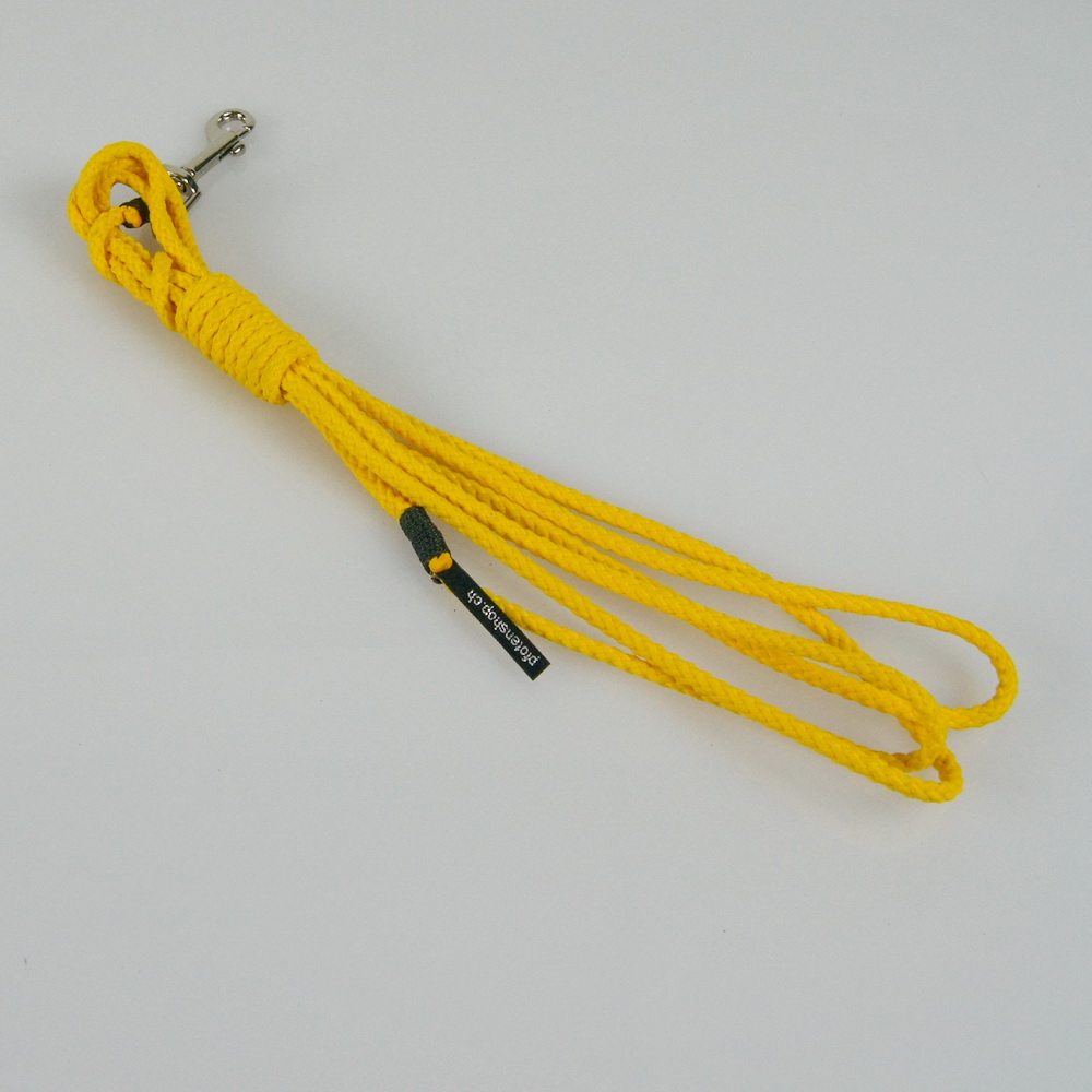 Schleppleine Seil mit Handschlaufe, 6mm, 3 - 10m gelb