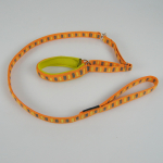 Agilityleine mit Neopren 2.5 - 3cm, 25 - 45cm orange - grau - gelb, gelb