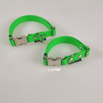 Halsband Click, 2 - 2.5cm, 30-65cm, wasserfest neongrün Biothan 2 Breiten, 2 Längen