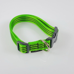 Halsband Click, 2.5cm, 30-65cm, neongrün - schwarz gestreift neongrün - schwarz gestreift