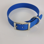 Halsband mit Dorn, 27 - 55cm, wasserfest royalblau Biothan 20 + 25mm Breite, royalblau