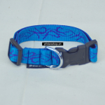 Halsband Click, 1.5 - 2.5cm, 25-65cm, Tattoo aqua - violett