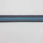 Stadtleine Antislip 1.2m, mit Handschlaufe, blau - schwarz Antislip, blau - schwarz