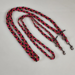 Leine flachgeflochten für kleine Hunde, 1.6 - 2.0m schwarz, hellbraun P, orange satin